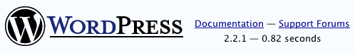 WordPress version