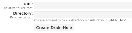 New Drain Hole